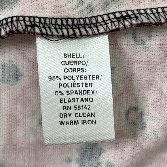 Wisp Stitch Fix 3/4 Sleeve Dress Womens Size 14 Midi Round Neck Border Print Red - Picture 6 of 7